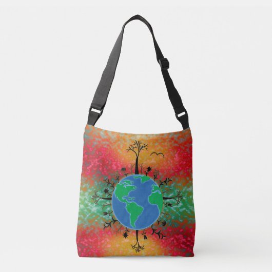 Earth Day ~ Sun Crossbody Tas (Voorkant)