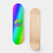 Earth Day ~ Sunburst Skateboard Deck (Voorkant)