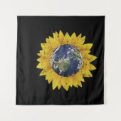 Earth Day Sunflower Gifts Wandkleed (Voorkant (horizontaal))