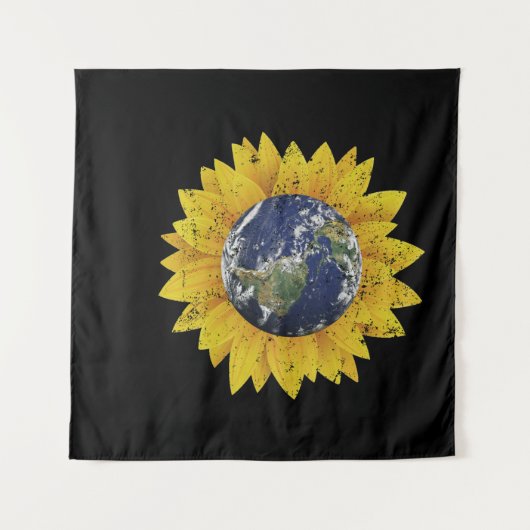 Earth Day Sunflower Gifts Wandkleed (Voorkant (horizontaal))