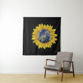 Earth Day Sunflower Gifts Wandkleed (In Situ (horizontaal))