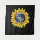 Earth Day Sunflower Gifts Wandkleed (Voorkant)