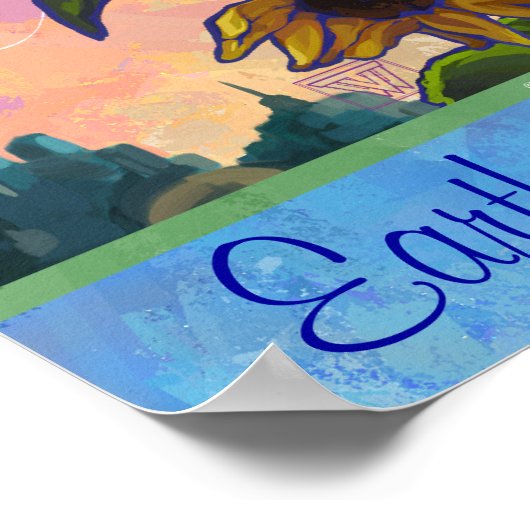 Earth Day Sunflower Poster (Hoek)