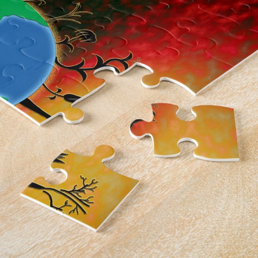 Earth Day ~ Sunset Legpuzzel (Zijkant)