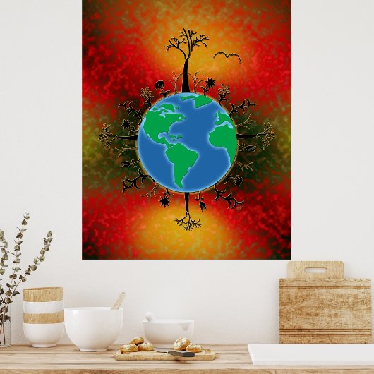 Earth Day ~ Sunset Poster (Keuken)