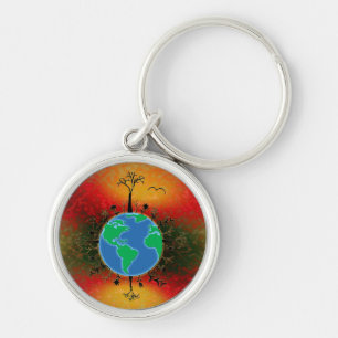 Earth Day ~ Sunset Sleutelhanger