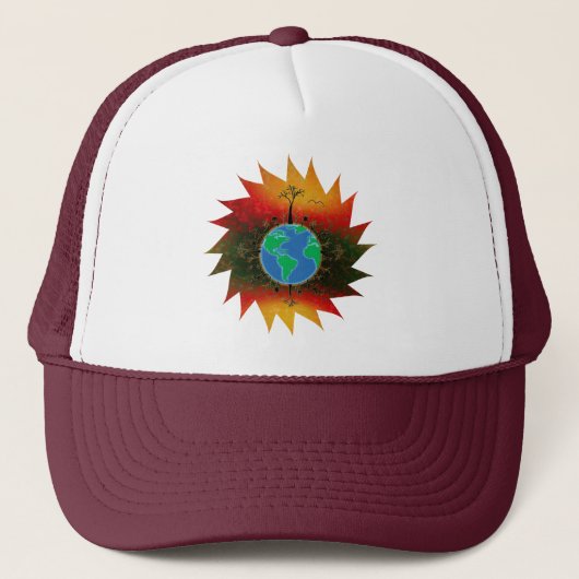 Earth Day ~ Sunset Trucker Pet (Voorkant)