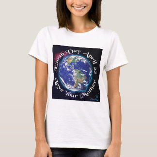 Earth Day T-shirt met lichte kleuren