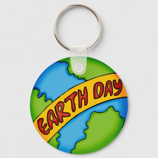 Earth Day T-Shirten en -cadeaus Sleutelhanger (Voorkant)