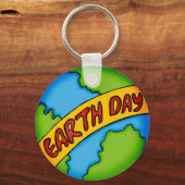 Earth Day T-Shirten en -cadeaus Sleutelhanger (Voorkant)