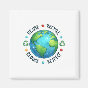 Earth Day Teacher Environment Day Recyclen Earth D Magneet
