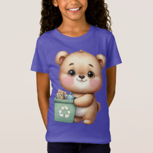 Earth Day Teddy Bear Recyclen het milieu te redden T-shirt