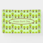 Earth Day Teres gepersonaliseerd Spandoek (Horizontaal)