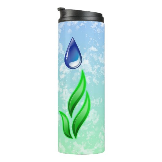 Earth Day Thermal Tumbler Thermosbeker (Geroteerd rechts)