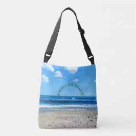 Earth day tote crossbody tas