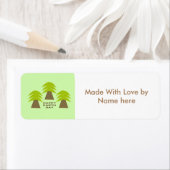 Earth Day Trees Custom Food Label (Insitu)
