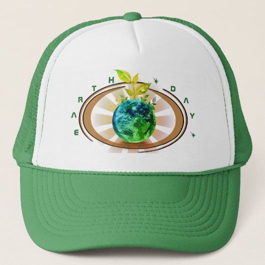 Earth Day Trucker Hat Trucker Pet (Voorkant)
