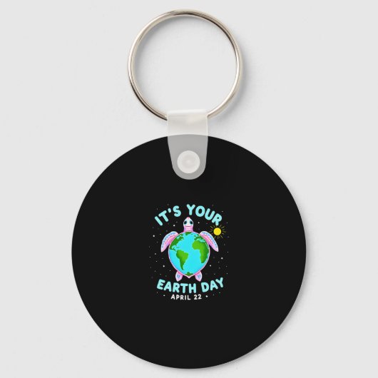 Earth Day Turtle Design April 22 For Nature Lovers Sleutelhanger (Voorkant)