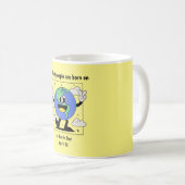 Earth Day Verjaardag Geboren op 22 april Aangepast Koffiemok (Voorkant rechts)