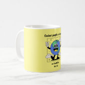 Earth Day Verjaardag Geboren op 22 april Aangepast Koffiemok (Voorkant links)