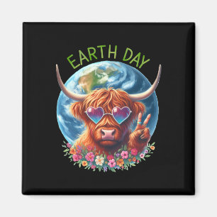 Earth Day Vredesteken Koe Heifer Animal Saving Ear Magneet