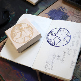 Earth Day Waterverf Environmental mentalism Artwor Rubberstempel