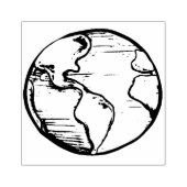 Earth Day Waterverf Environmental mentalism Artwor Rubberstempel (Afrduk)