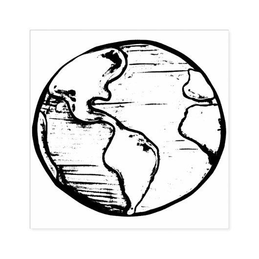 Earth Day Waterverf Environmental mentalism Artwor Rubberstempel (Afrduk)