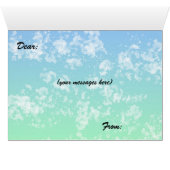 Earth Day Wenskaart (Binenzijde Horizontaal (Onderkant))