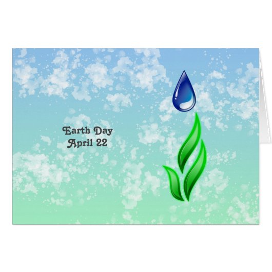 Earth Day Wenskaart (Voorkant Horizontaal)