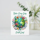 Earth Day Wenskaart Feestdagenkaart (Staand voorkant)