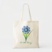 Earth Day Wereldbloem Tote Bag (Voorkant)