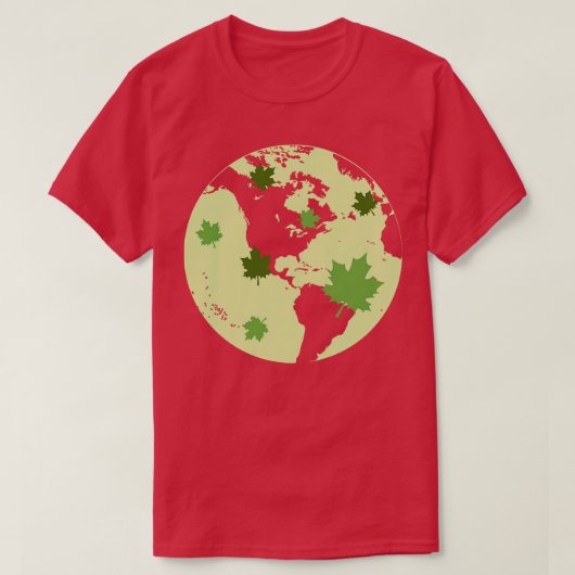 Earth Day Wereldbol T-shirt (Design voorkant)