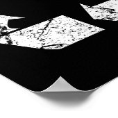 Earth Day  White Recyclen symbool Poster (Hoek)