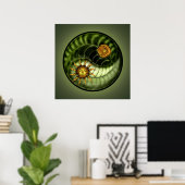 Earth Day Yin Yang Print (Thuiskantoor)