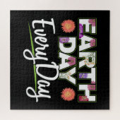 Earth Day - Zinnia Flower Natuur liefhebber Legpuzzel (Horizontaal)