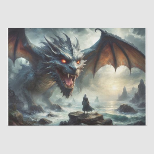 Earth Dragon -Decoupage- Tissuepapier (Voorkant)