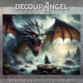 Earth Dragon -Decoupage- Tissuepapier