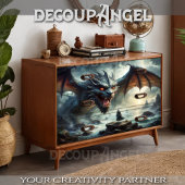 Earth Dragon -Decoupage- Tissuepapier