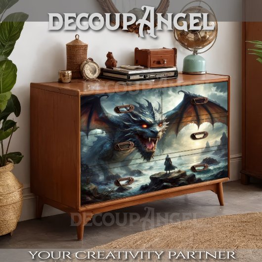 Earth Dragon -Decoupage- Tissuepapier
