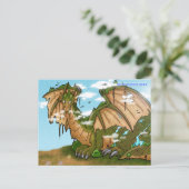 Earth Dragon Mountain Briefkaart (Staand voorkant)