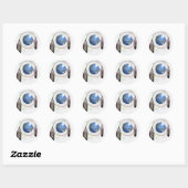 Earth Dreamcatcher Ronde Sticker (Vel)