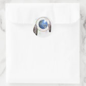 Earth Dreamcatcher Ronde Sticker (Tas)