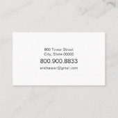 Earth Eclipse Photographer Visitekaartjes (Achterkant)