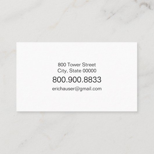 Earth Eclipse Photographer Visitekaartjes (Achterkant)