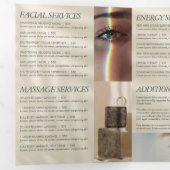 Earth Elegance Logo Beauty, Spa Sage Brochure Drieluik Kaart (Binnenzijde eerst)