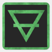Earth Element Symbol Stickers (Voorkant)
