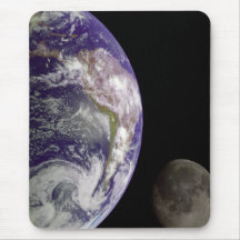 Earth en Moon Mousepad