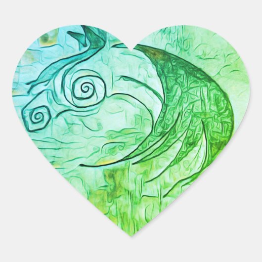 Earth en Sky Horse Sticker (Voorkant)