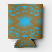 Earth en Sky Ombre geometrische Abstracte kunst Blikjeskoeler (Voorkant)